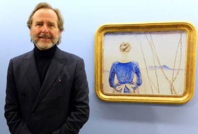 Kurator Michael Beck und Maler Olaf Gulbransson: "Nebel in den Niederungen", 1930