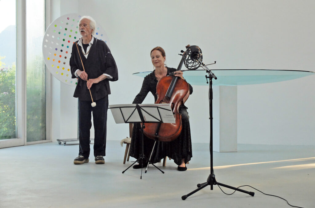 Florian Lechner und Tochter Anja Lechner, Glaskunst und Musik