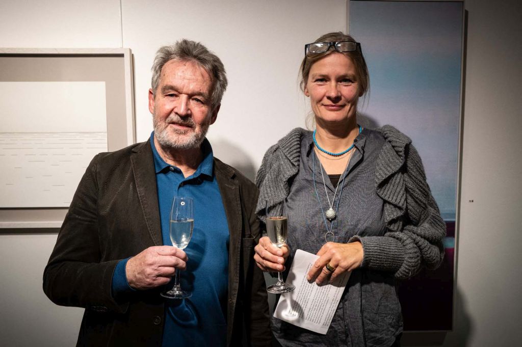 Eröffnen die Ausstellung "Horizonte": Reinhold Schmid und Katrin Hering
