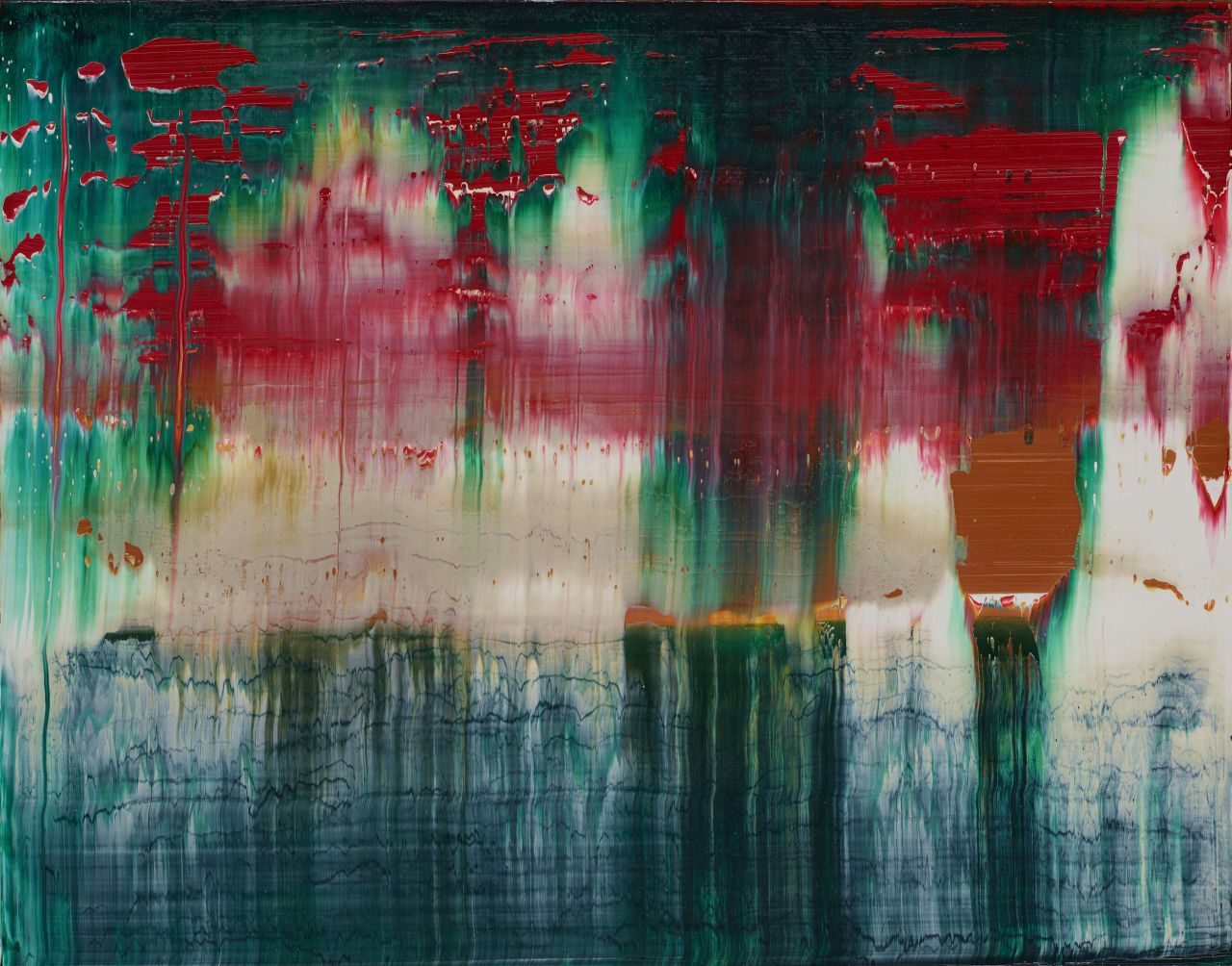 Gerhard Richter "Fuji" (1986), Öl auf Alucobond