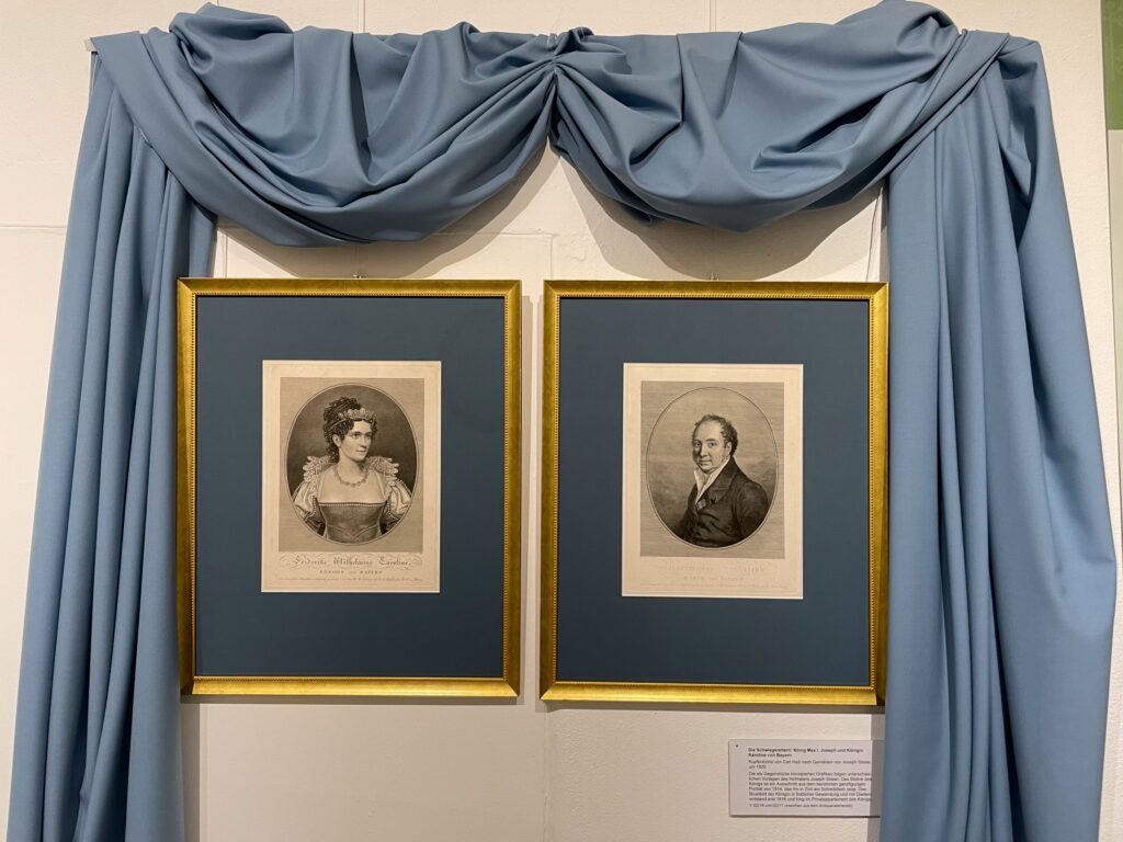 Die Schwiegereltern Eugène de Beauharnais: König Maximilian I. Joseph und Königin Karoline von Bayern 
