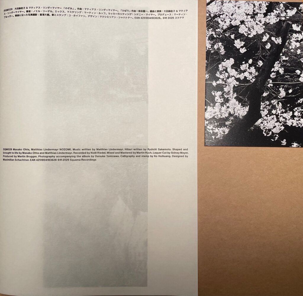 "Nozomi" auf Vinyl 