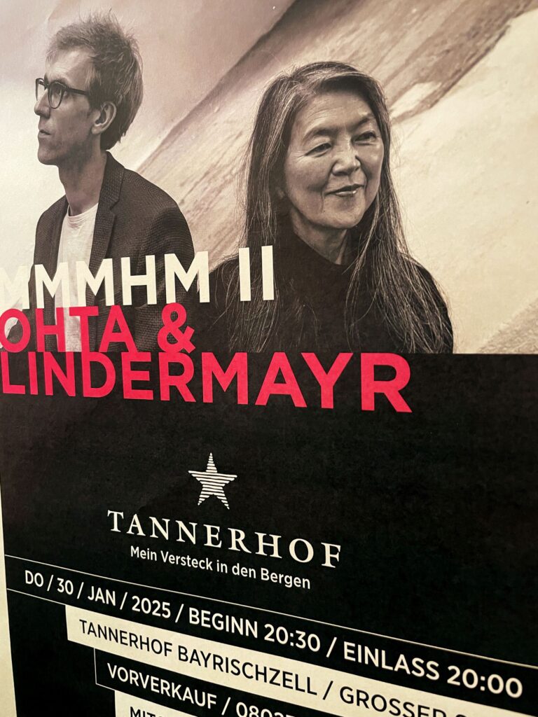 Plakat zum Konzert von Masako Ohta und Matthias Lindermayr