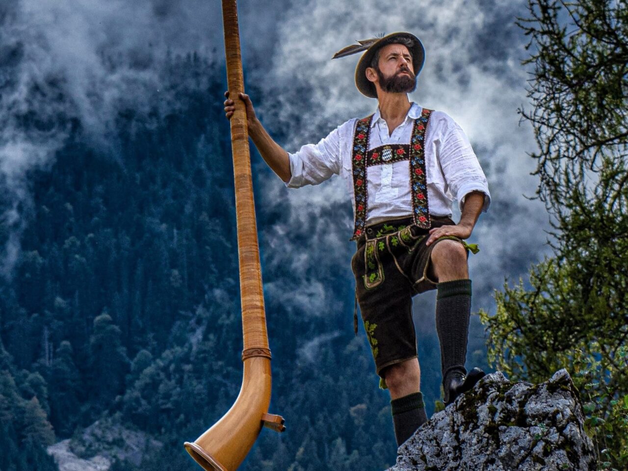 Alphorn und Electrosound: Loisach Marci