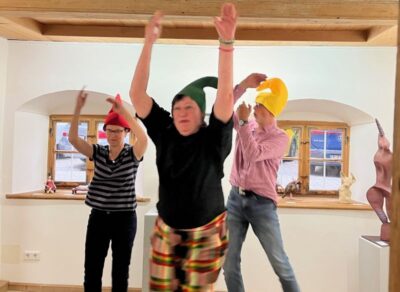 Angelika Paschmann bei ihrer Performance