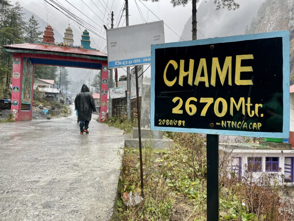 Nepalreise - Dauerregen in Chame