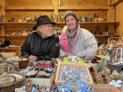 Gaetano und Waltraud Milazzo beim Weihnachtlichen Schlossmarkt Tegernsee