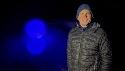 Skulptur Nacht Lichtung, Valley, Tobel, Christiane Alhelm