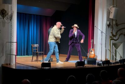Helmfried von Lüttichau und Rapper Chief Motley